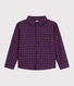 Chemise enfant en flanelle à carreaux