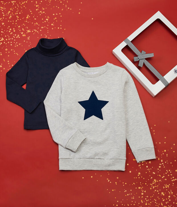 Coffret sweat et sous pull enfant fille et gar&ccedil;on multicouleur