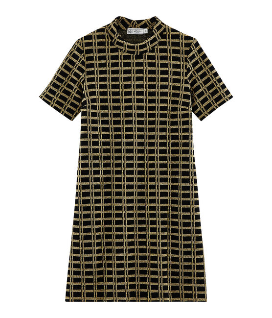 Robe manches courtes à carreaux femme variante 1