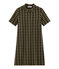 Robe manches courtes à carreaux femme variante 1