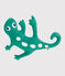 Coussin lézard en velours vert GAZON