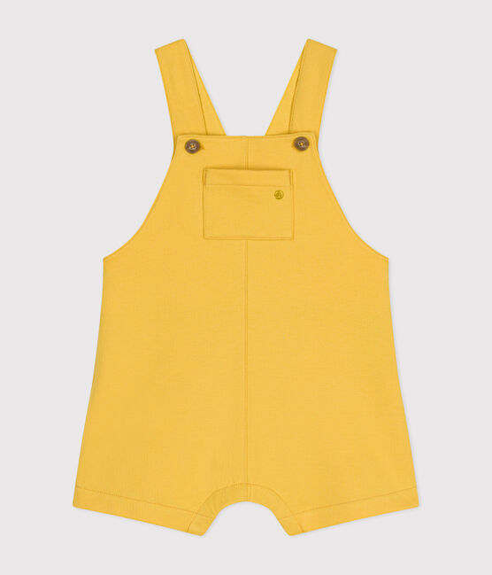 Salopette courte en molleton léger bébé jaune NECTAR