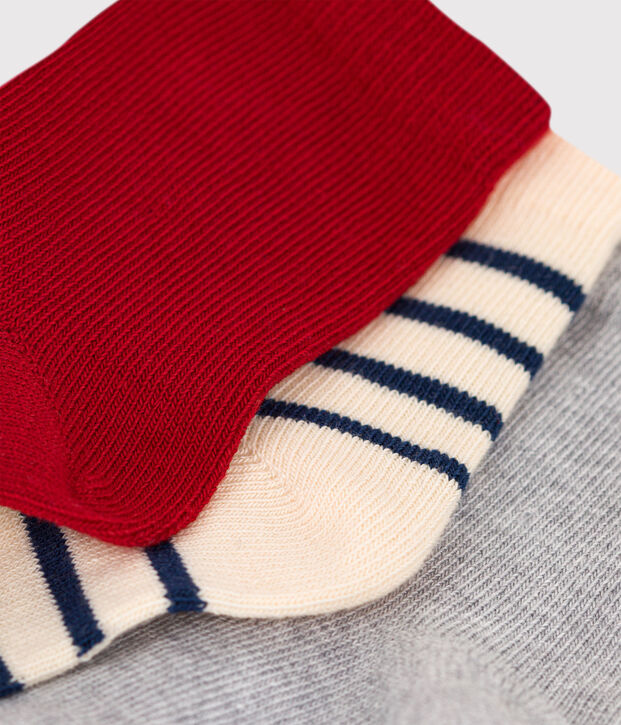 Lot de 3 paires de chaussettes b&eacute;b&eacute; multicouleur