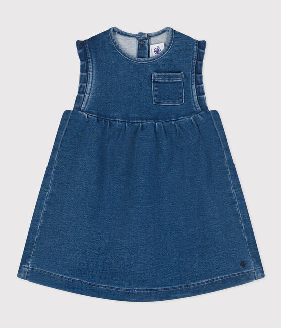 Robe en denim écoreponsable bébé bleu BLEU DELAVE
