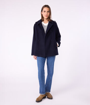 Caban femme en draps de laine