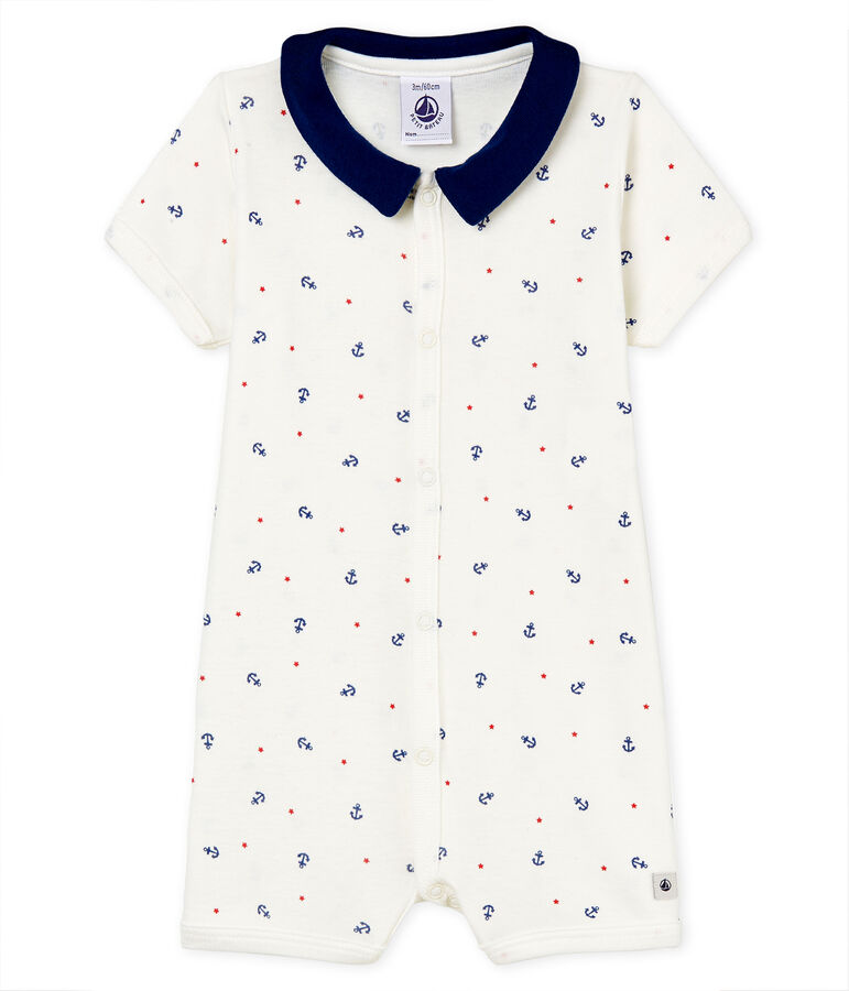 Combicourt b&eacute;b&eacute; gar&ccedil;on en c&ocirc;te blanc/multicouleur