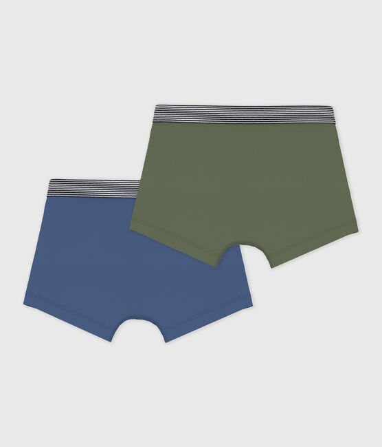 Lot de boxers enfant en coton et élasthanne uni variante 2