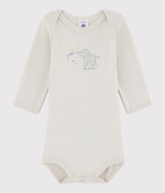 Body manches longues bébé fille-garçon beige NEUTRE