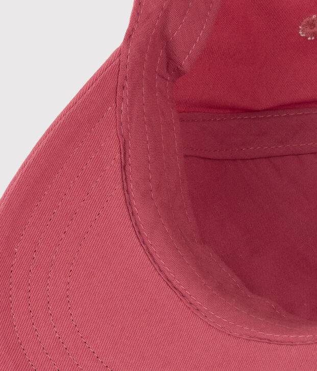Casquette Petit Bateau Family en serge craquante b&eacute;b&eacute; rose