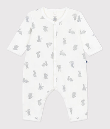 Pyjama bébé sans pieds en coton imprimé lapin