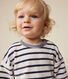 Sweatshirt en bouclette velours bébé