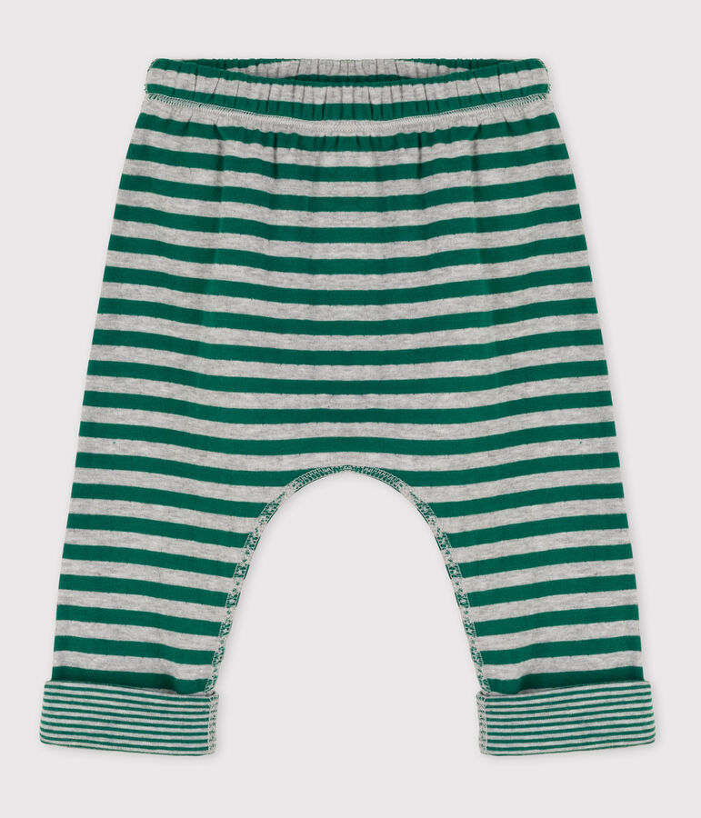 Pantalon b&eacute;b&eacute; ray&eacute; en tubique EVERGREEN/ FUMEE