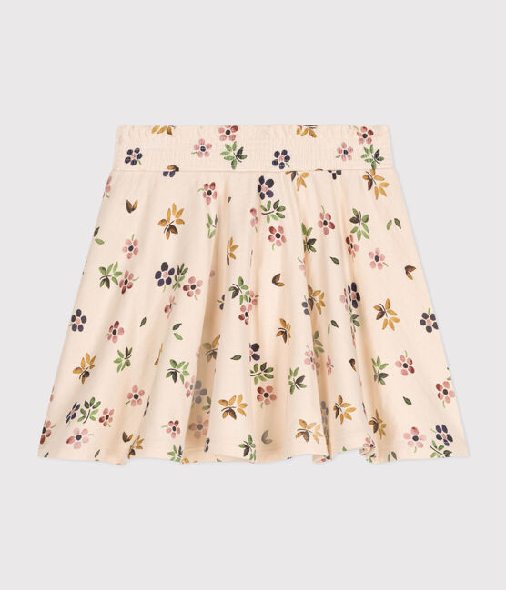 Jupe en tubique enfant fille blanc AVALANCHE/ MULTICO