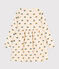 Robe manches longues en tubique imprimé enfant fille blanc AVALANCHE/ MULTICO