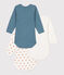 Lot de 3 bodies manches longues escargot bébé en coton variante 1