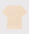Tee-shirt manches courtes en coton enfant garçon écru AVALANCHE