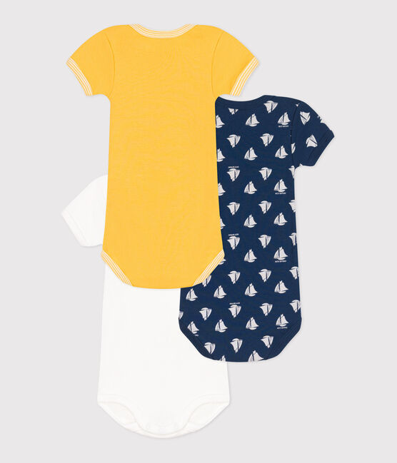 Lot de 3 bodies bébé manches courtes en coton variante 1
