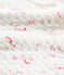 Salopette bébé fille en tubique matelassé blanc LAIT/blanc MULTICO
