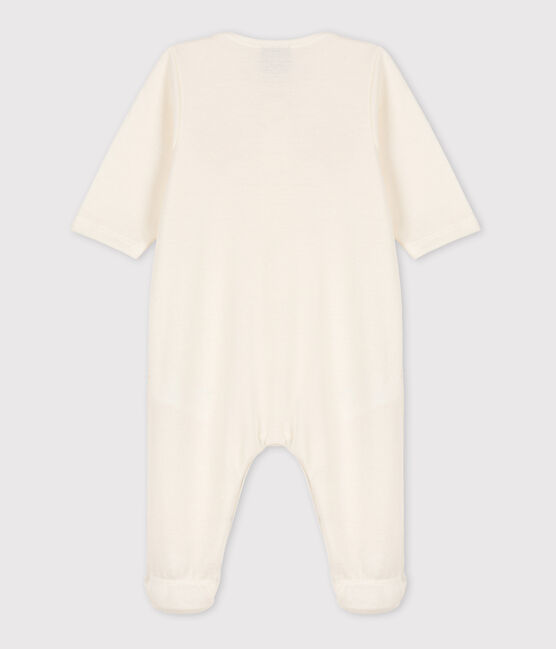 Dors bien et bonnet bébé en double jersey blanc MARSHMALLOW
