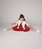 Cardigan en tubique enfant fille blanc MARSHMALLOW