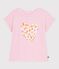 Tee-shirt enfant manches courtes en coton rose