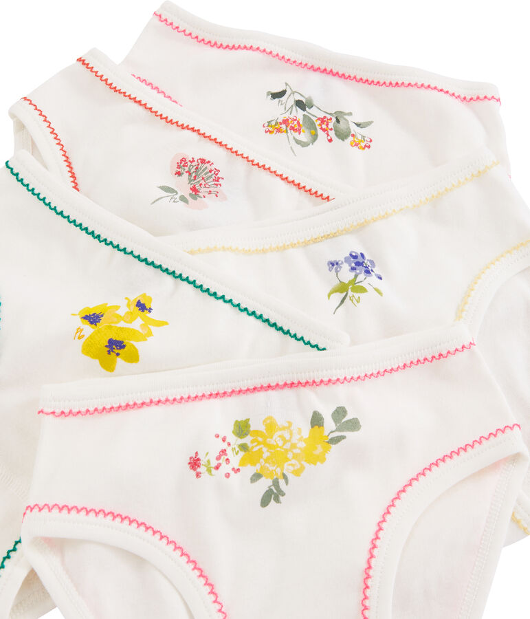 Lot de 5 culottes petite fille multicouleur