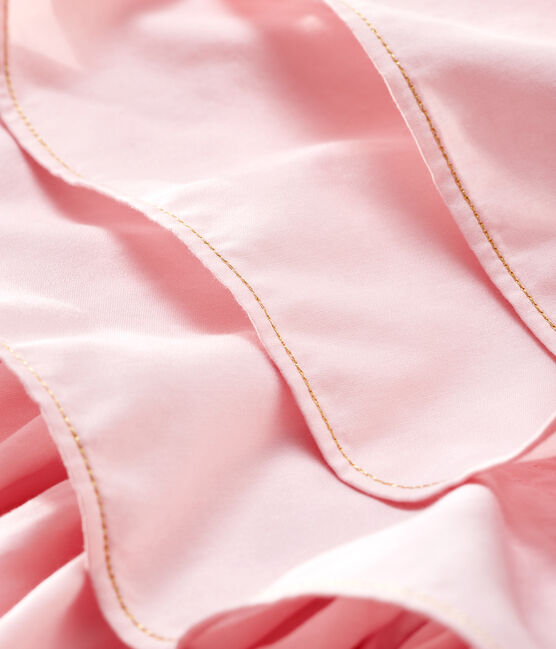 Robe en satin enfant fille rose MINOIS