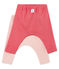 Lot de deux leggings bébé mixte en côte 1x1 grattée unie variante 2