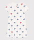 Chemise de nuit enfant en coton imprimé cœurs
