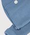 Cardigan b&eacute;b&eacute; tricot point mousse en coton uni bleu