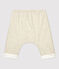 Pantalon b&eacute;b&eacute; flanelle en coton biologique beige MONTELIMAR CHINE