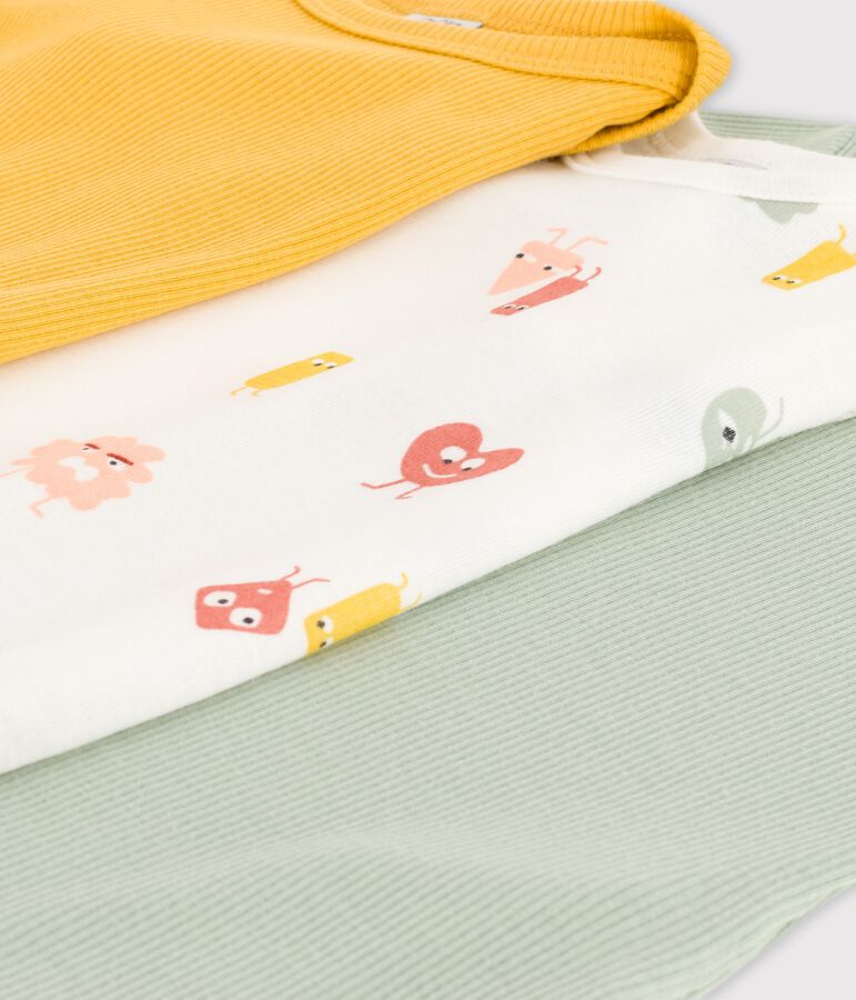 Lot de 3 bodies manches courtes en coton et Lyocell variante 1