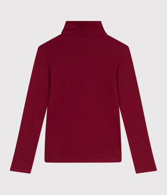 Sous-pull femme l'iconique en coton AMARANTE