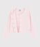 Cardigan en tricot coton enfant fille rose MINOIS