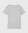 T-shirt col V iconique en coton Femme gris BELUGA CHINE
