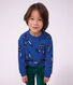 Sweatshirt enfant en coton imprim&eacute; animalier