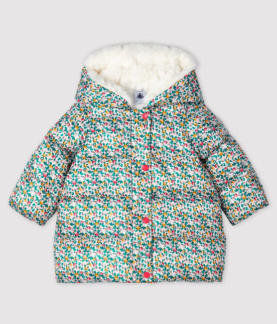 Doudoune matelassée bébé fille blanc MARSHMALLOW/blanc MULTICO