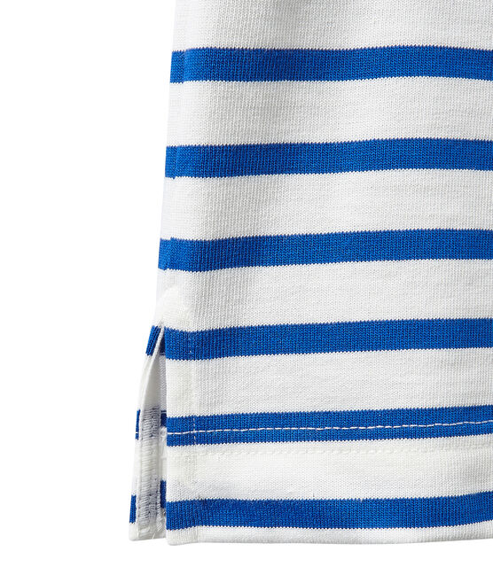 Robe marinière femme blanc MARSHMALLOW/bleu PERSE