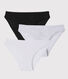 Lot 3 culottes en coton léger Femme