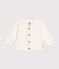 Cardigan en coton bébé blanc MARSHMALLOW