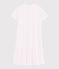 Chemise de nuit pois roses fille-femme en coton blanc MARSHMALLOW/rose GRETEL