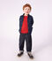 Chemise enfant en denim uni bleu