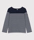 Marinière femme en coton manches longues