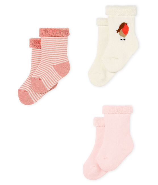 Lot composé de 3 paires de chaussettes en éponge, moelleuses et confortables. variante 2
