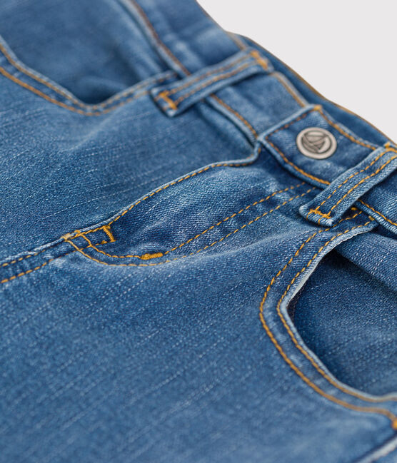 Pantalon slim en denim enfant fille bleu DENIM BLEU