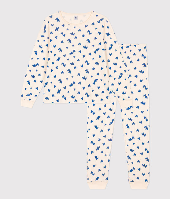 Pyjama cœur en coton femme blanc AVALANCHE/ MULTICO