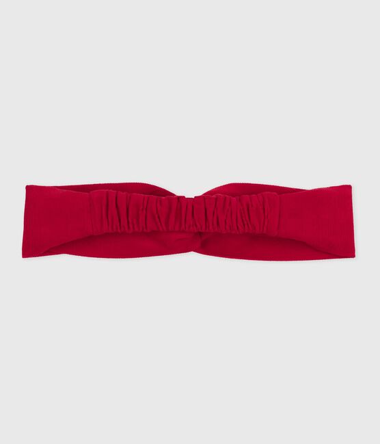 Bandeau enfant en velours rouge TERKUIT