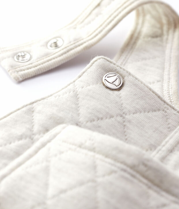 Salopette matelass&eacute;e b&eacute;b&eacute; beige chin&eacute;