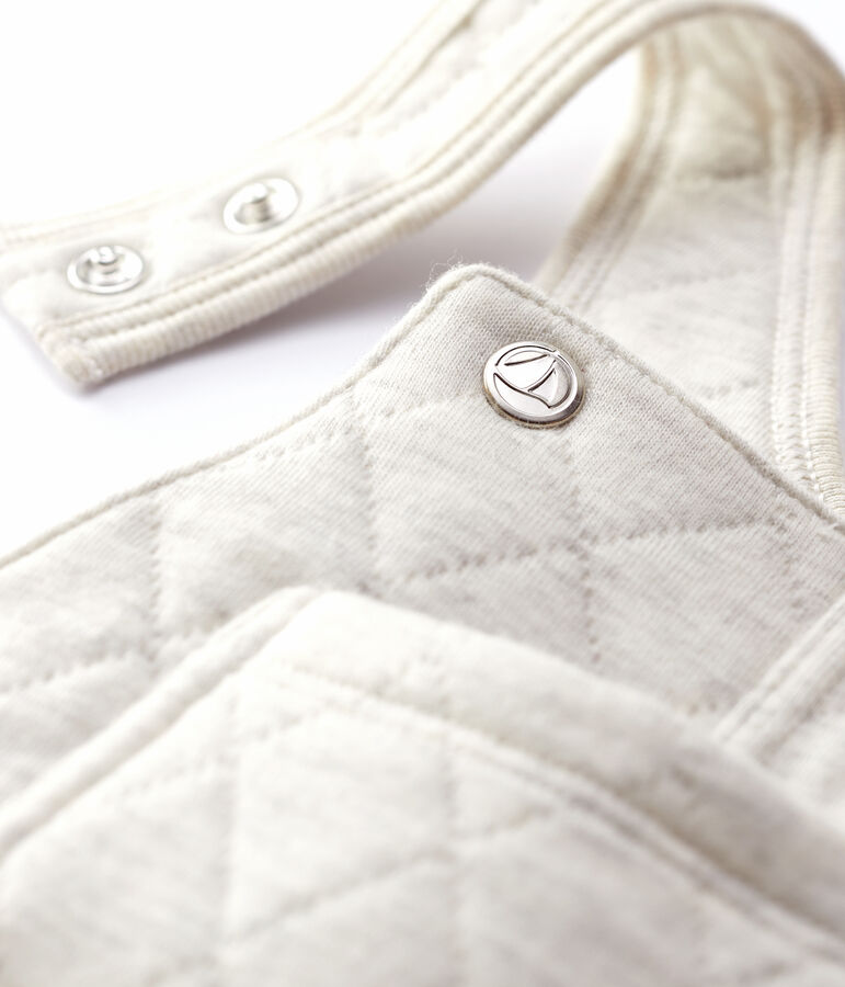 Salopette matelass&eacute;e b&eacute;b&eacute; beige