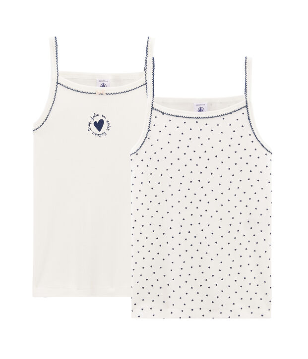 Duo de chemises &agrave; bretelles petite fille multicouleur